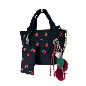Madden Girl Cherry Embroidered Mini Tote Gift Set – Gift Ready
